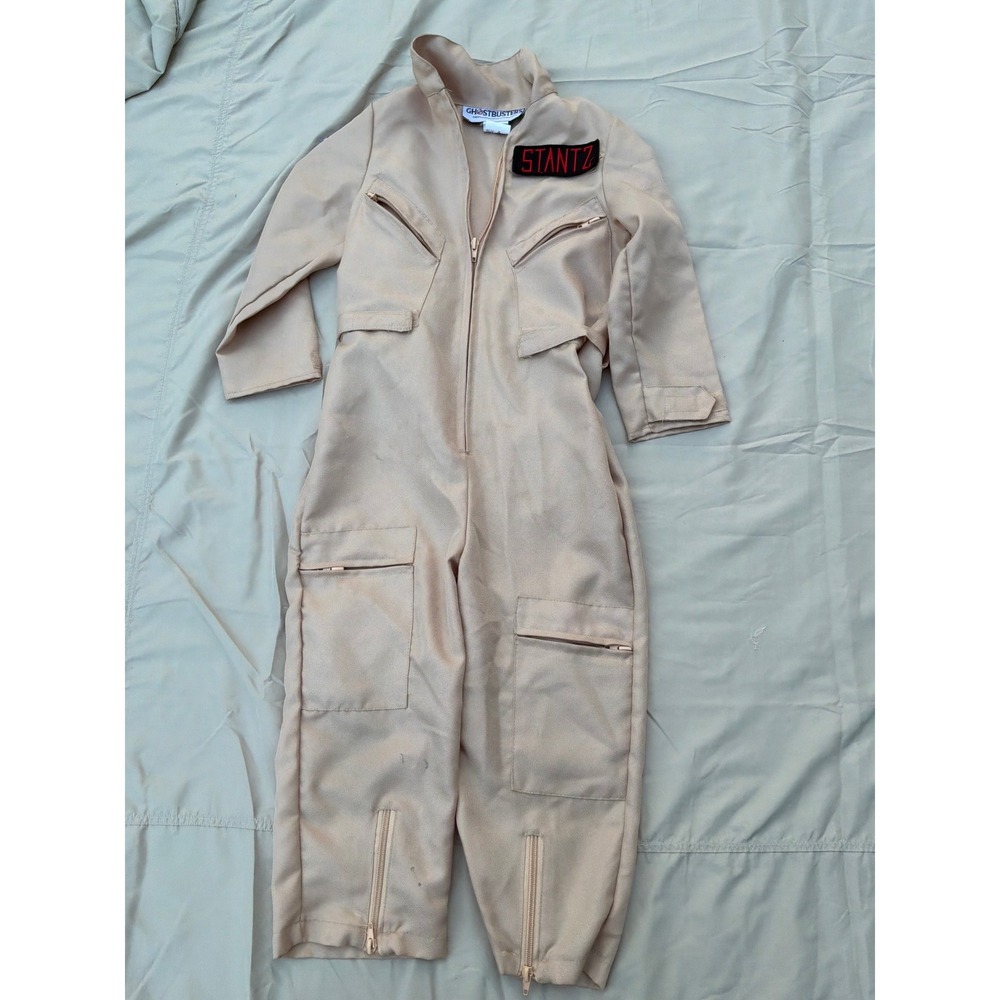 Cosplay Kids Ghostbusters Jumpsuit S Tan Ray Stantz Costume Coveralls
